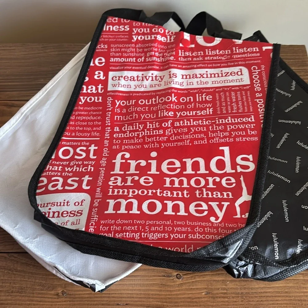 Lululemon bags (red, white, 2 black) - Picture 3 of 3